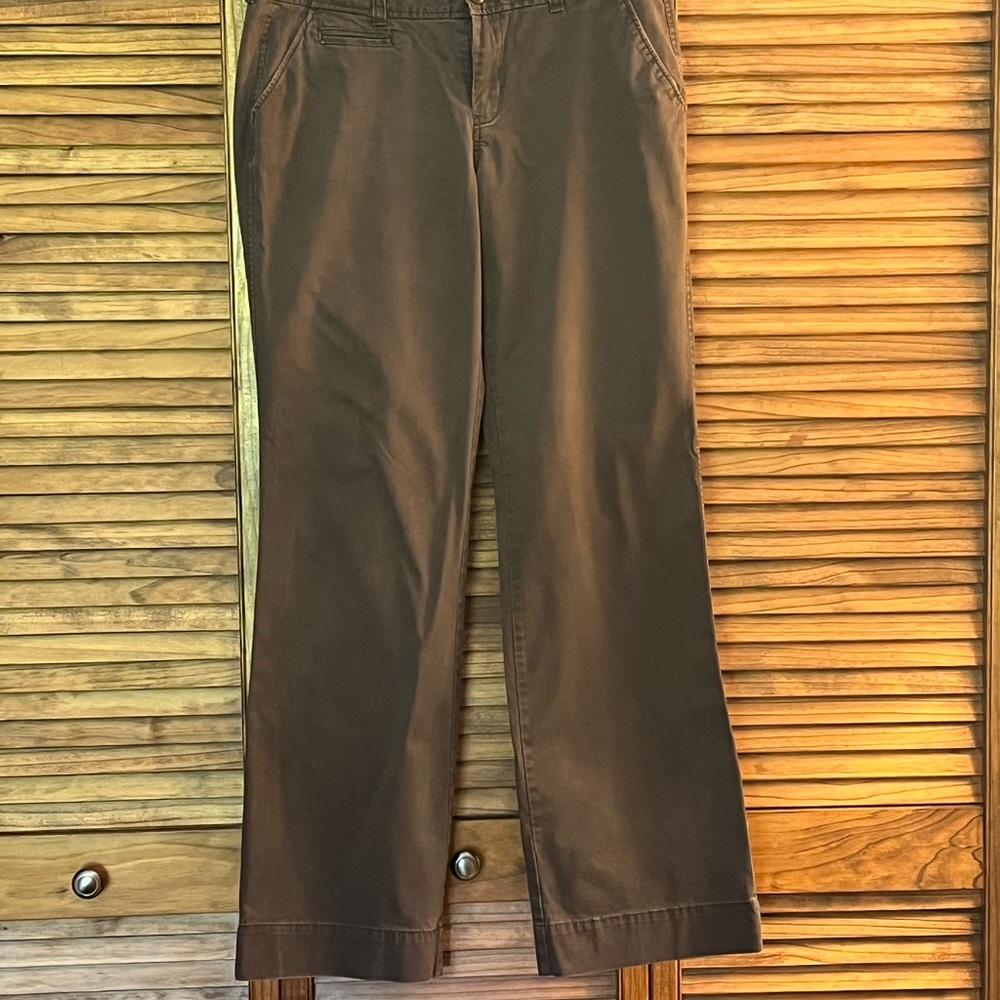 Old Navy Brown Straight Leg Pants Classic Design